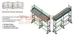 Kwikstage Scaffolding Package – 4.8m x 0.7m x 4.0m x 2 – Board Hop