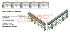 Kwikstage Scaffolding Package – 12m x 0.7m x 4.0m x 2 Board Hop