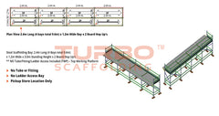 Kwikstage Scaffolding Package – 9.6m x 1.2m x 3.0m x 2 – Board Hop