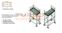 Kwikstage Scaffolding Package – 2.4m X 1.2m X 4.0m – One Deck