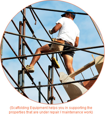 Scaffolding Equipments helps you in supporting the properties that are repair / maintenance work