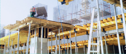 Scaffolding formwork