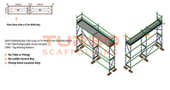Kwikstage Scaffolding Package – 4.8m X 0.7m X 4.0m – One Deck