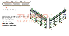 Kwikstage Scaffolding Package – 7.2m X 0.7m X 4.0m – One Deck