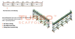 Kwikstage Scaffolding Package – 9.6m X 0.7m X 4.0m – One Deck