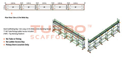 Kwikstage Scaffolding Package – 12m X 0.7m X 4.0m – One Deck