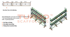 Kwikstage Scaffolding Package – 7.2m X 0.7m X 4.0m – Two Deck