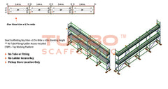 Kwikstage Scaffolding Package – 9.6m X 0.7m X 4.0m – Two Deck