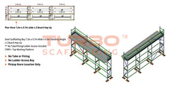 Kwikstage Scaffolding Package – 7.2m x 0.7m x 4.0m x 2 – Board Hop
