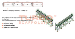 Kwikstage Scaffolding Package – 9.6m X 1.2m X 3.0m – One Deck