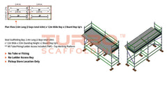 Kwikstage Scaffolding Package – 4.8m x 1.2m x 3.0m x 2 – Board Hop