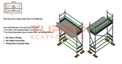 Kwikstage Scaffolding Package – 4.8m x 0.7m x 3.0m x 2 – Board Hop