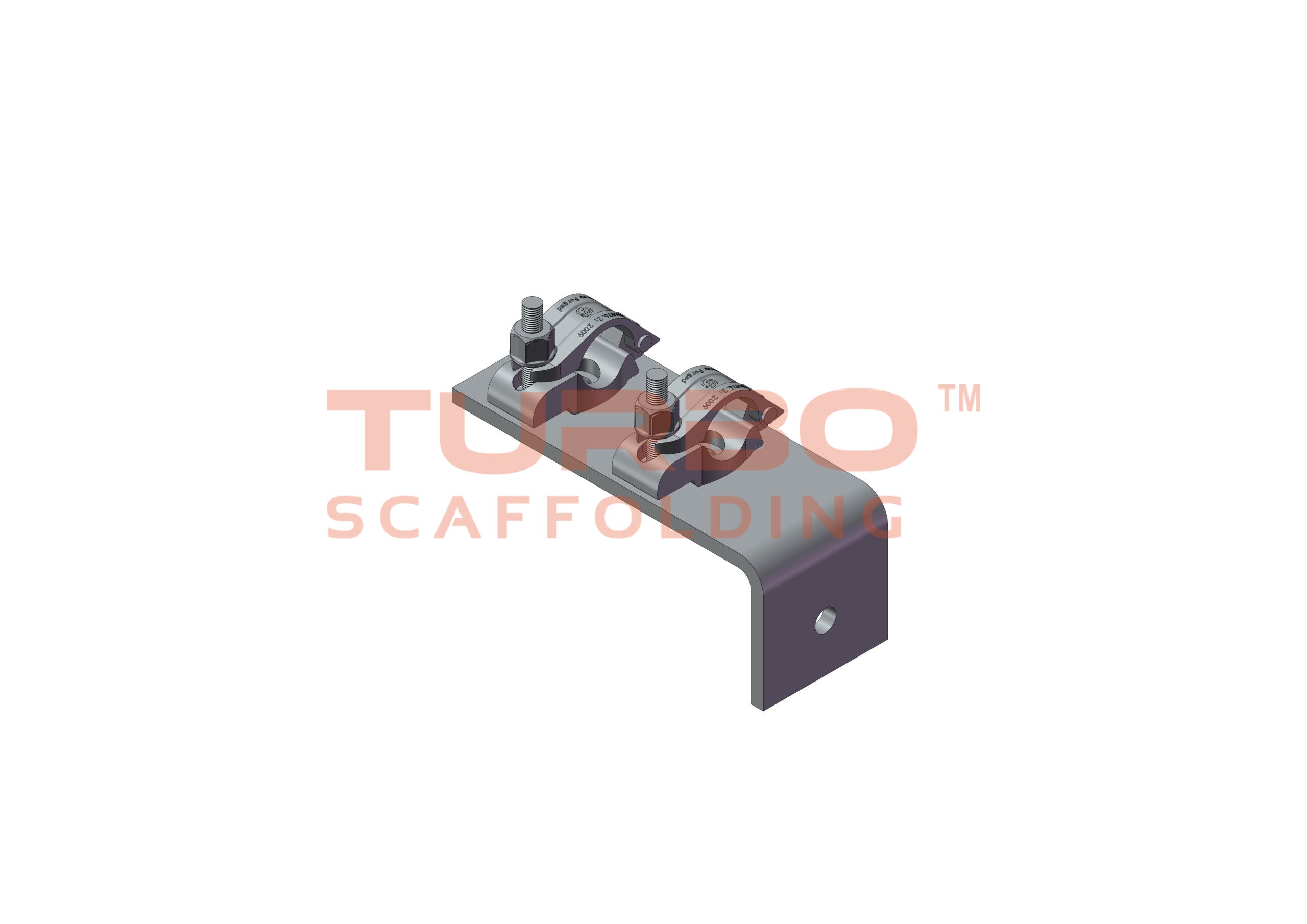 Wall Tie Bracket with Two Couplers - HDG
