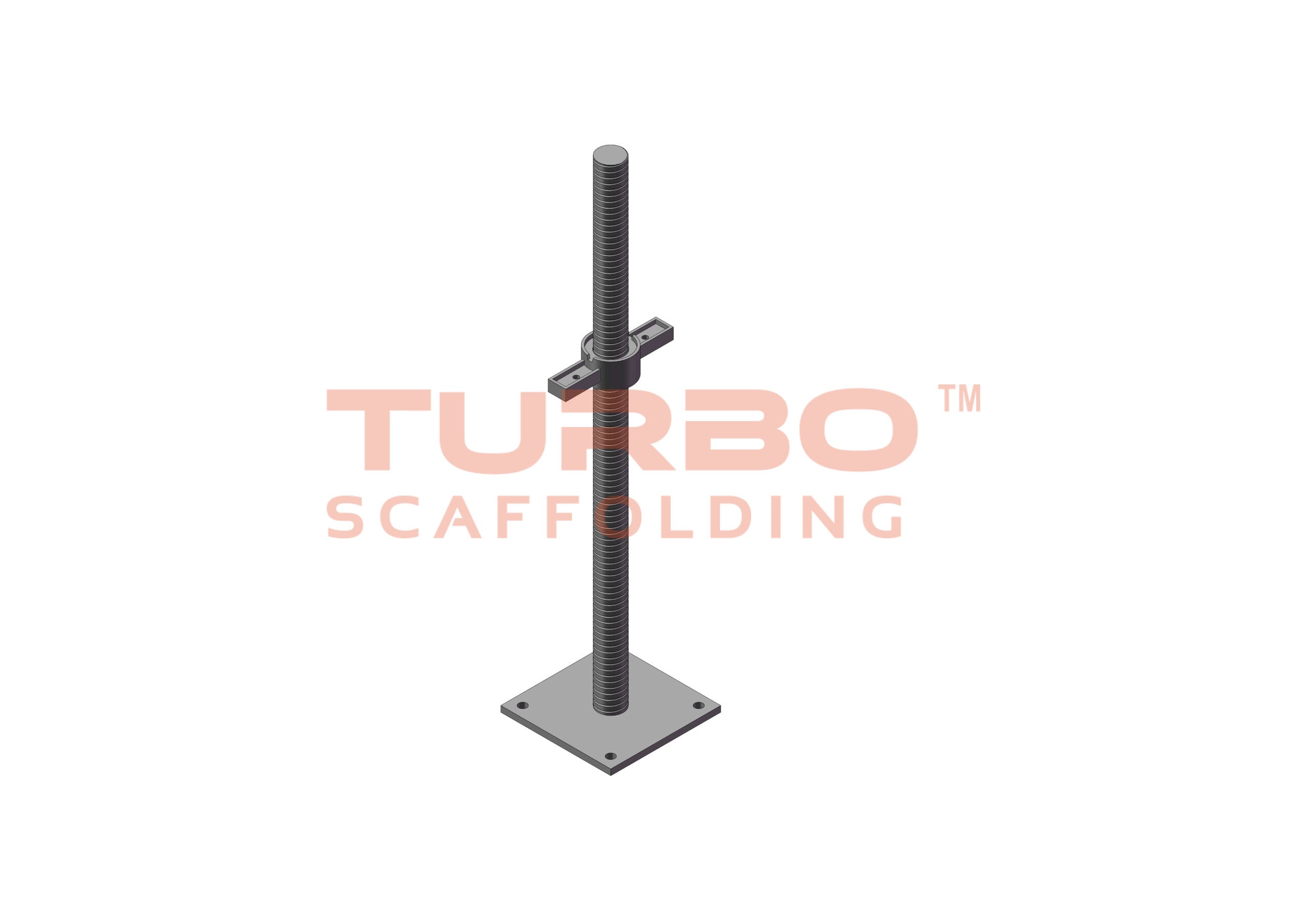 Solid Screw Base Jack – Galvanised