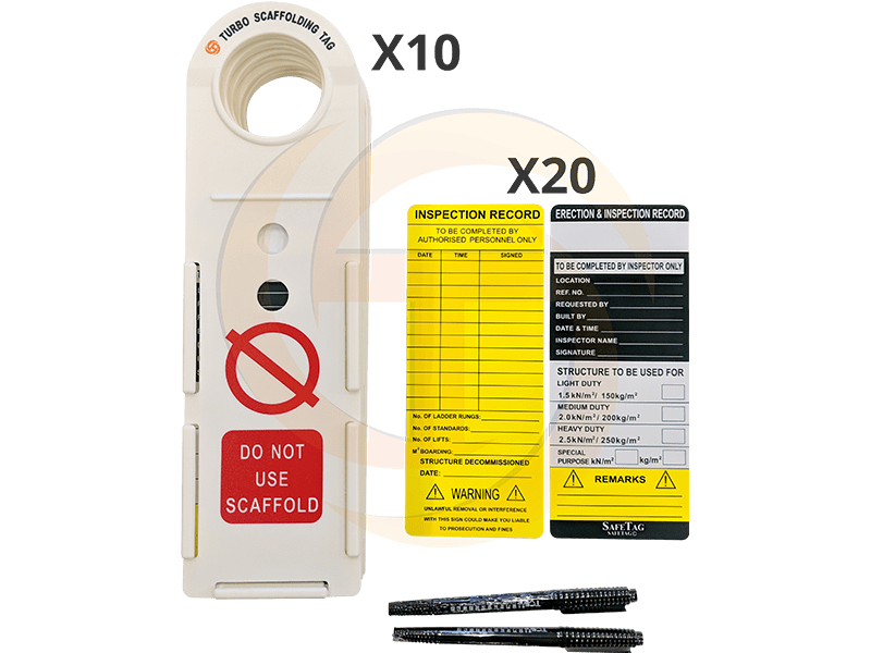 Scaffolding Tag Box with Inserts