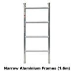 4.7m – 5.0m Narrow Aluminium Mobile Scaffold Tower (Standing Height)