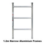 5.1m – 5.4m Narrow Aluminium Mobile Scaffold Tower (Standing Height)