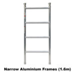1.9m – 2.2m Narrow Aluminium Mobile Scaffold Tower (Standing Height)